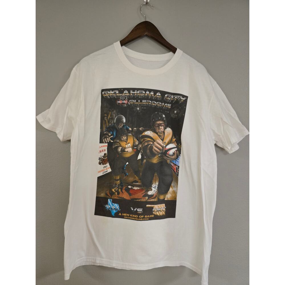 Roller Skate Shirt Oklahoma City Rollerdome Skating Graphic Tee XL